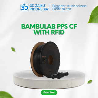 Bambulab PPS CF Carbon Fiber Flame Retardant Chemical and High Heat Resistance 3D Printer Filament with RFID